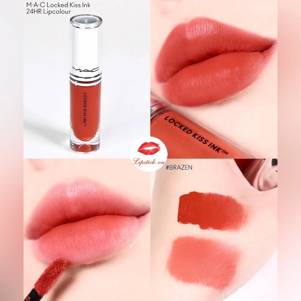 BNIB MAC Cosmetics Locked Kiss Ink Liquid Lipstick — Brazen - Picture 4 of 4